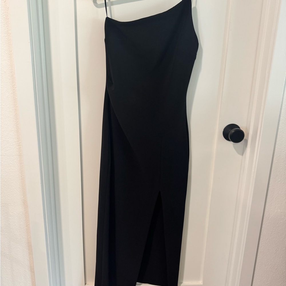Bec + BridgeElegant Black One-Shoulder Dress